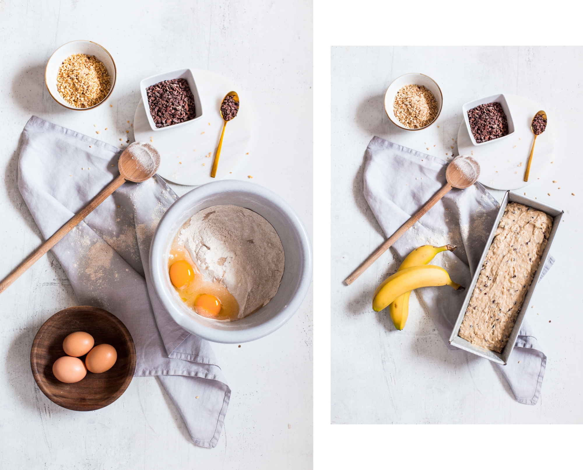in high fashion laune | Glutenfreies Bananenbrot mit Haselnüssen und Kakaonibs